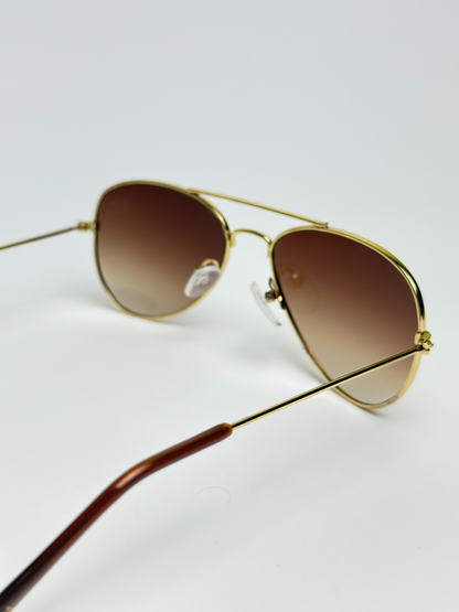 Óculos de sol - Aviador Gold infantil