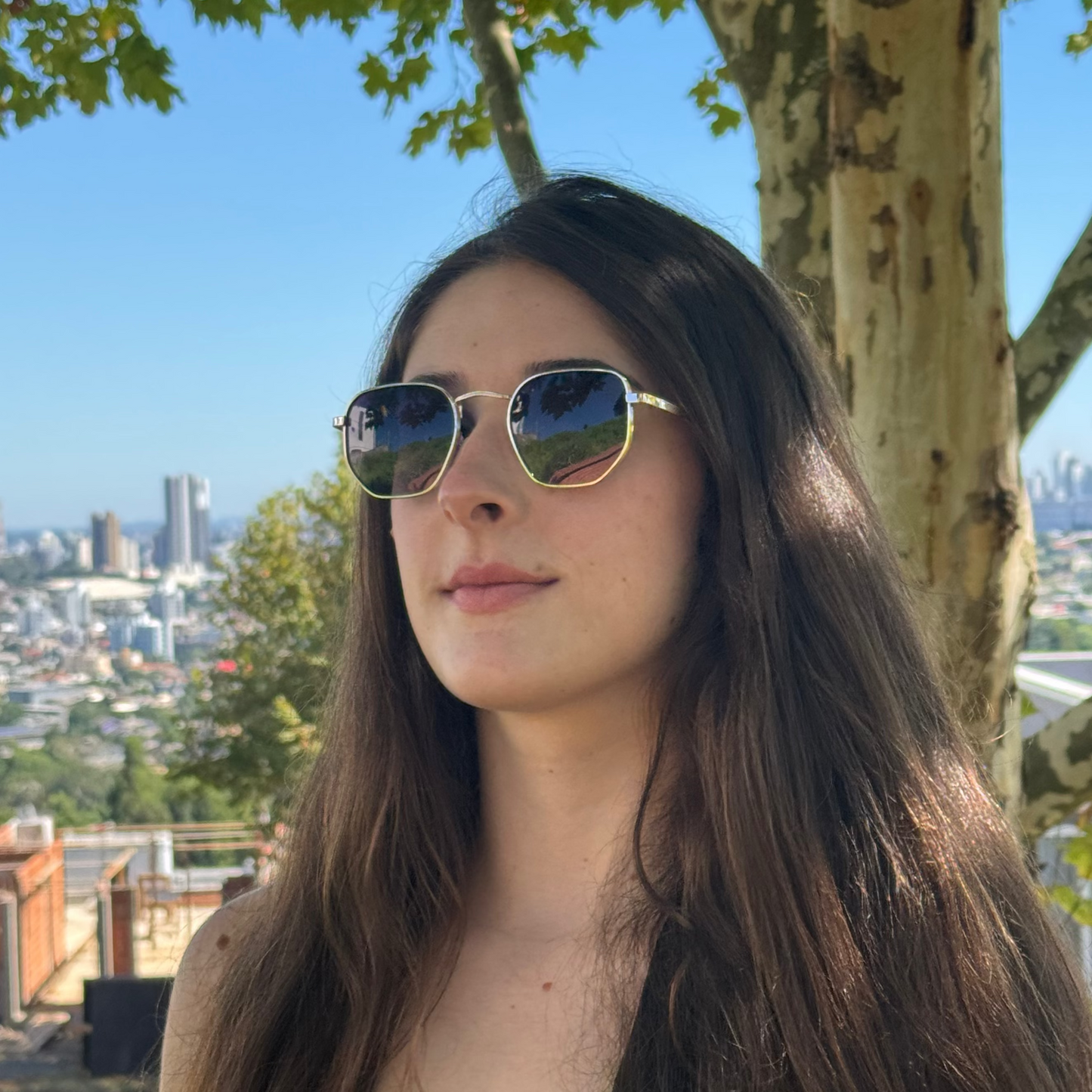 Óculos de sol - Elise Roxo Polarizado